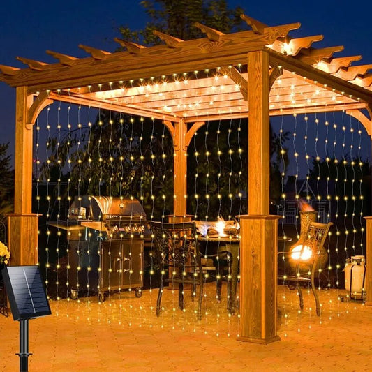 SolarGlow Curtain Lights