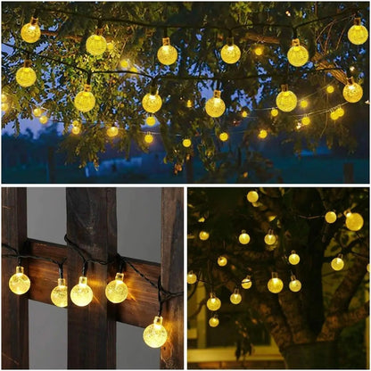 SolaraGlow 60 LED Solar Fairy Lights